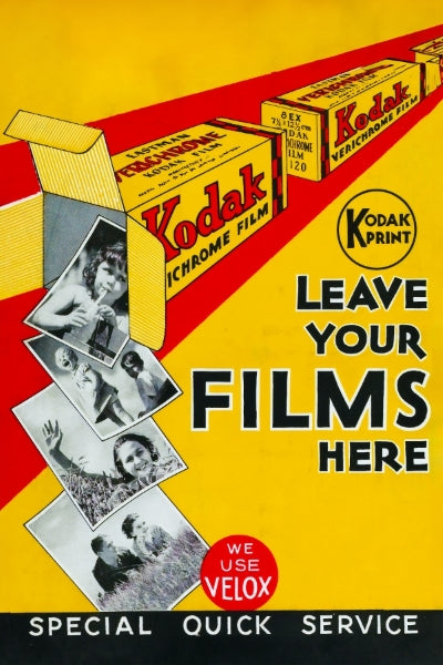 Ads Vintage Film Kodak Postickers™ Print