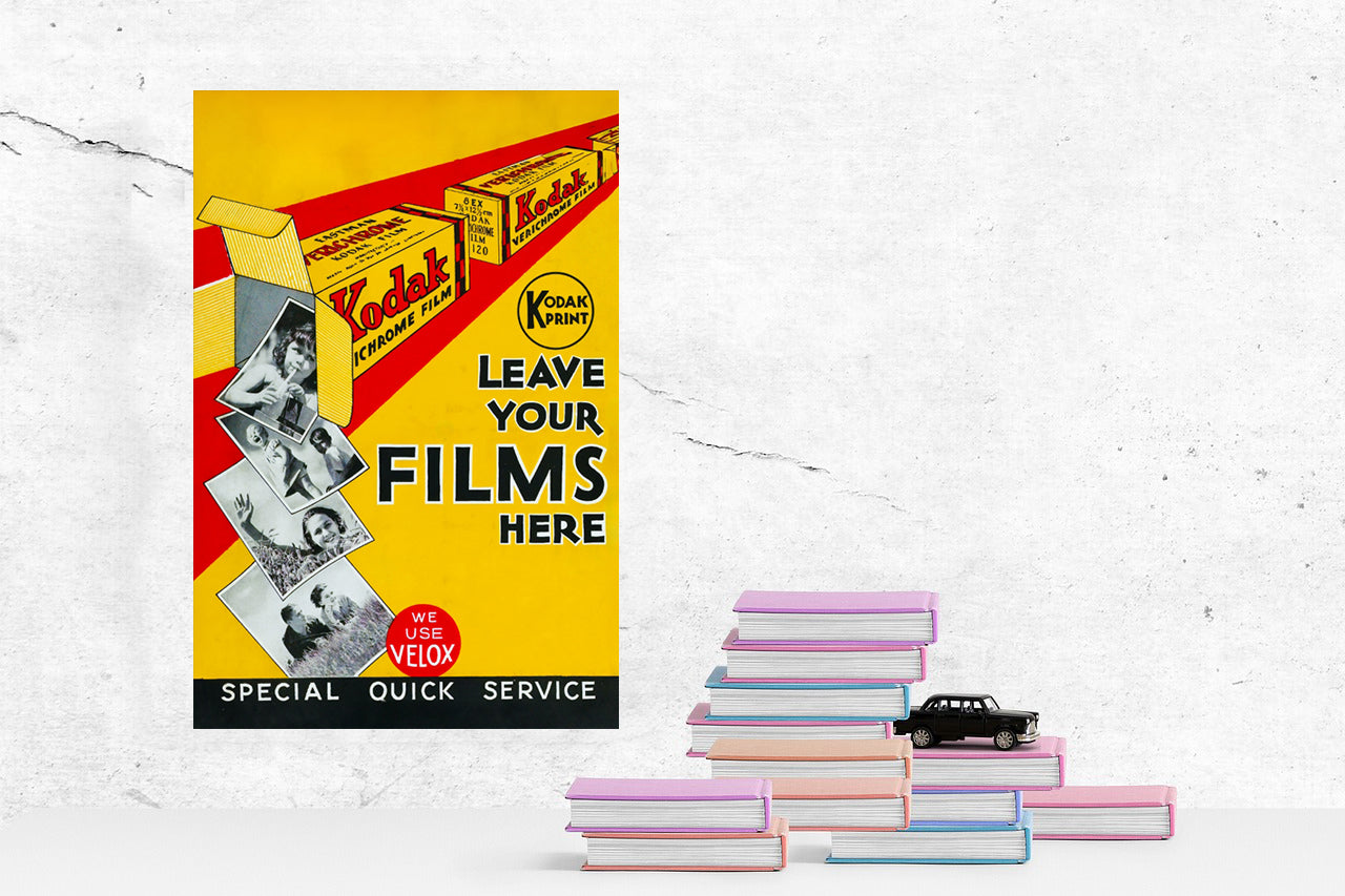Ads Vintage Film Kodak Postickers™ Print