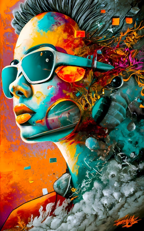 Surreal Cool Young Mechanical Female
